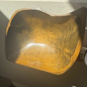 Mid‑century Mexican wooden bowl from Tony’s gift shop in Nogales
